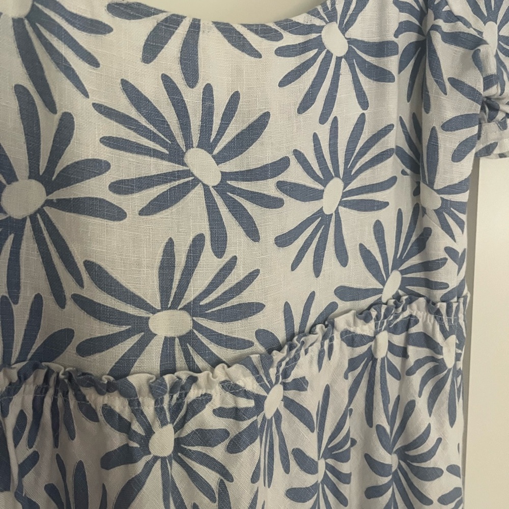 Ralph Lauren Blue and White Floral Maxi Dress - Picture 5 of 6
